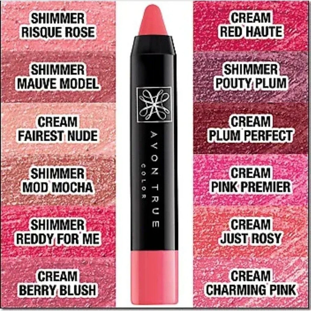 AVON True Color Lip Crayon (0.098 oz / 2.8 g) CHARMING PINK - RARE - SEALED!!!